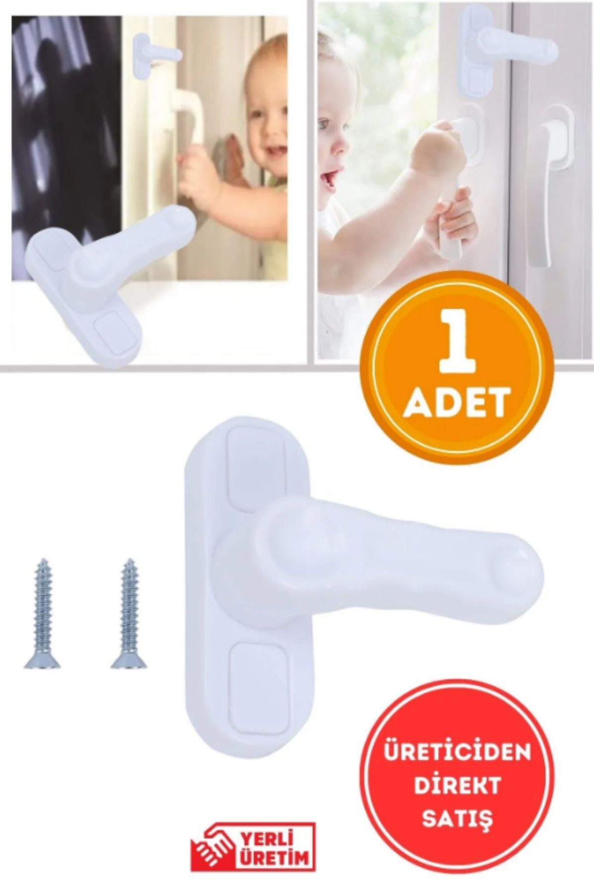 Wappa Baby 1 Adet Pvc Pimapen Pencere Cam Balkon Kapısı Güvenli Emniyet Kilidi