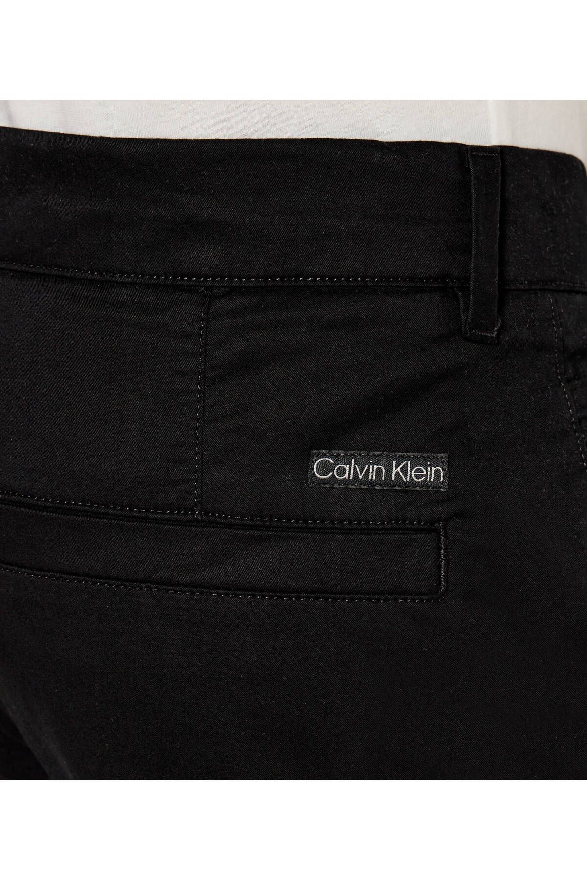 Calvin Klein-Men's Black Tapered Fit Chino Pants - J30J 326847 -Beh 4