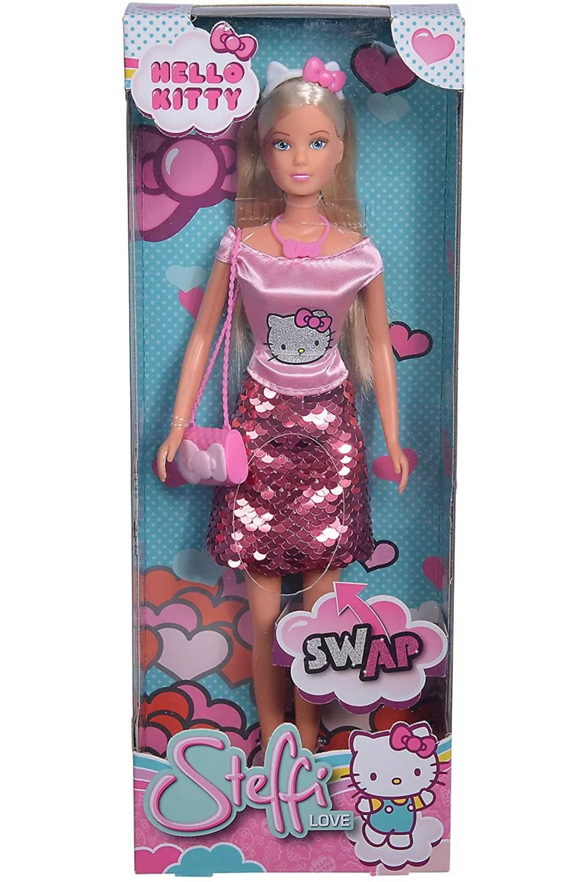 Simba-Steffi Doll With Hello Kitty Sequin Skirt 1