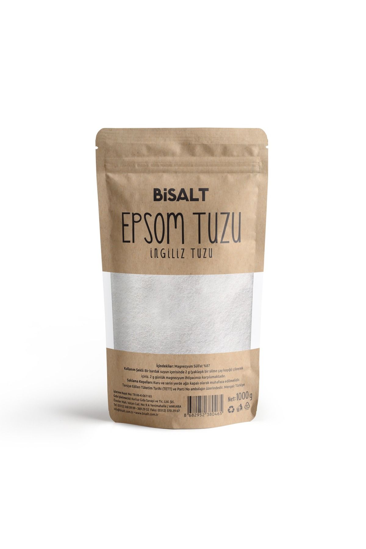 Bisalt Epsom Tuzu (İngiliz Tuzu) 1000 G