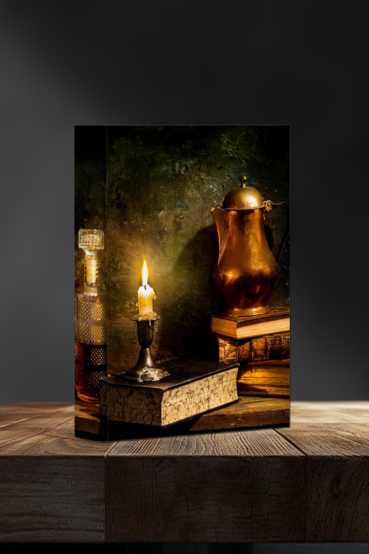 Bytwo-Candle-Book Design Decor Box - Book Look Decorative Box - Storage Box 1