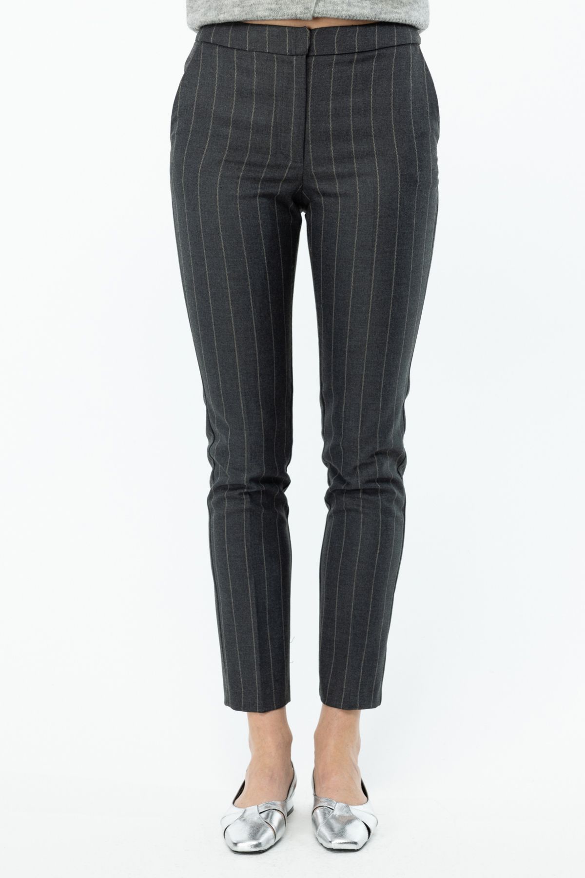 Ekol-Striped Skinny Trousers 3