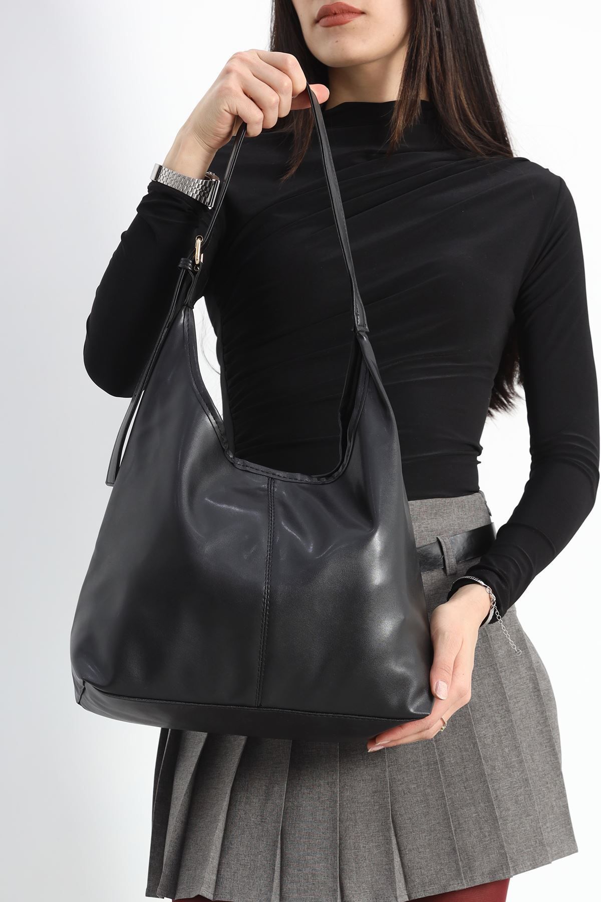 weywot-Handbag - Black - Plain 8