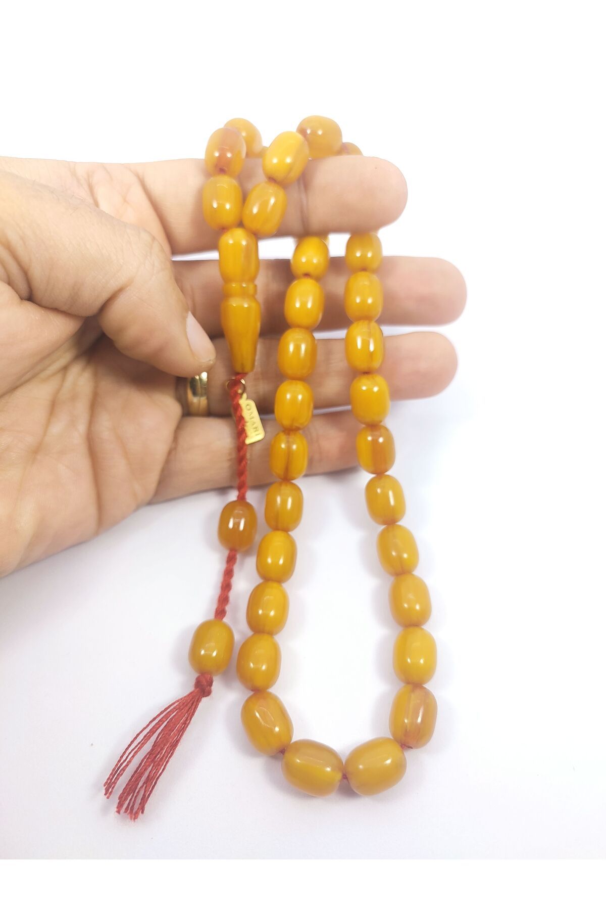 İskeçe Exclusive-Osama Omari Master's Artifact 50 Years Old Imame Seating Countersunk German Faturan Prayer Beads Certified 6500 5