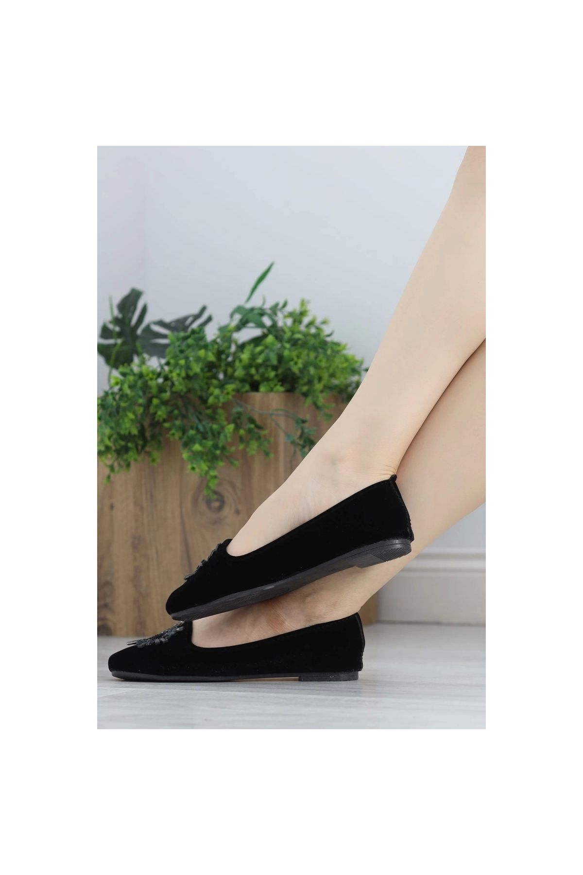 Narnuga-Suede Accessory Ballerinas - Suedeblack1 Model 20933.264 2