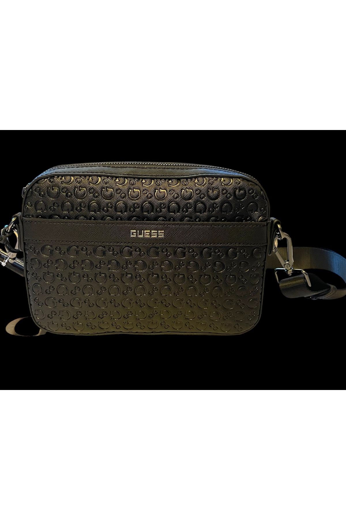 Guess-Shoulder Bag - Black - Patterned 2