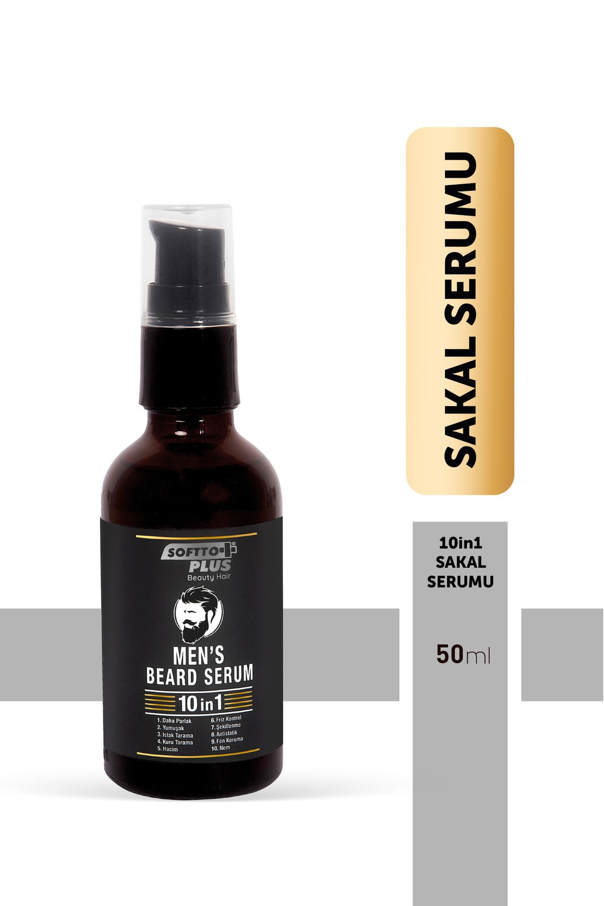 سرم پوست ریش مردانه 10IN1 اورجینال Softto Plus