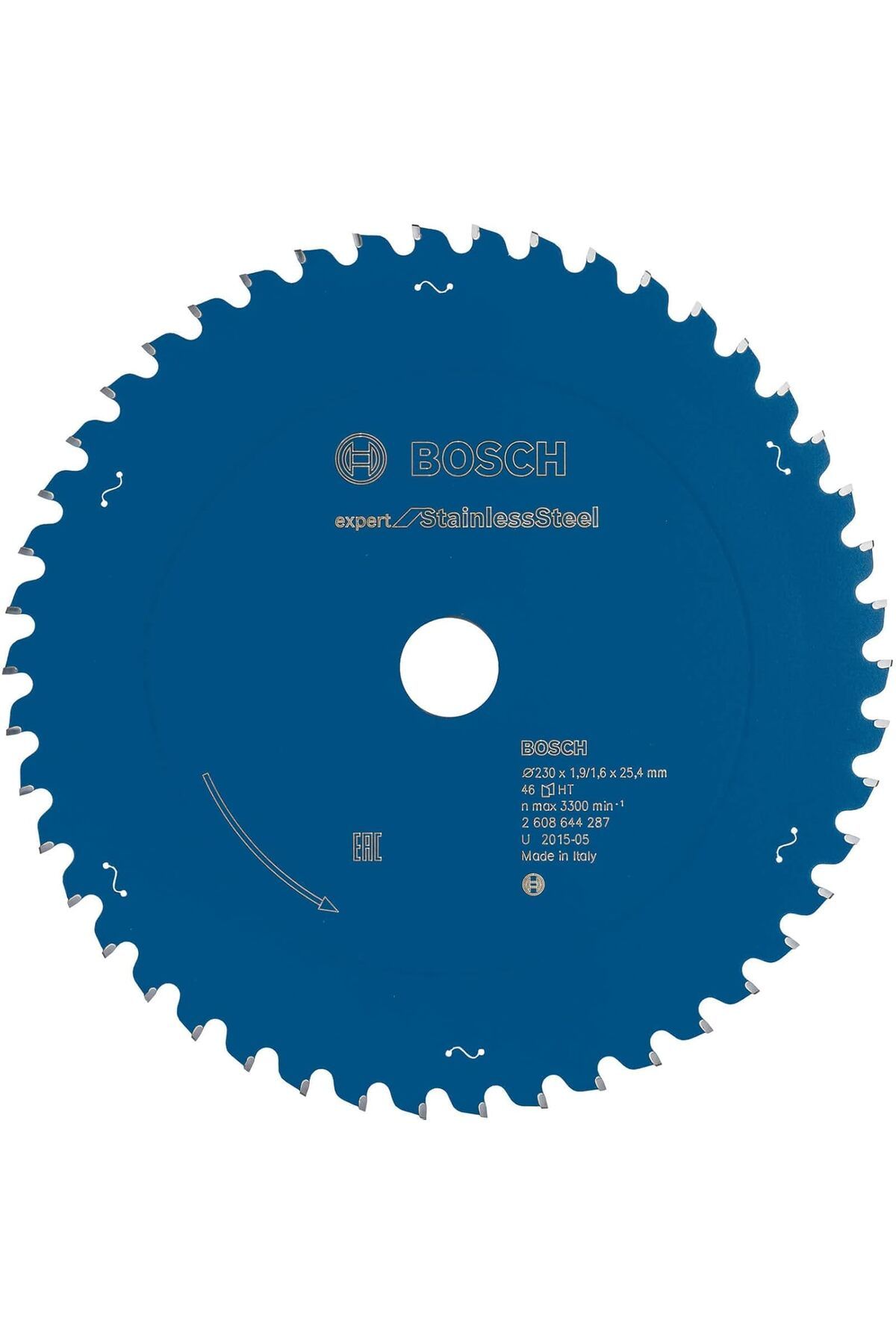 STOREMAX daliashops dairesel testere bıçağı Expert Stainless Steel, 230 x 25,4 X 1,9 mm, diş sayısı 46