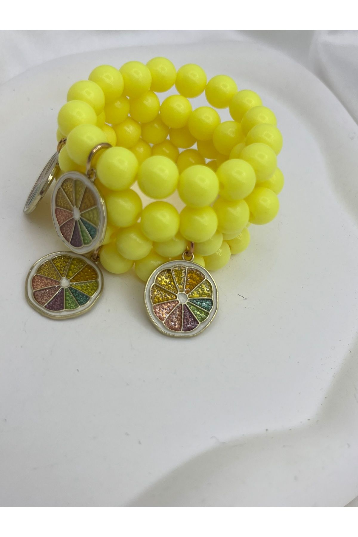 Yıldız Accessory-Bracelet - Yellow - Bead 3