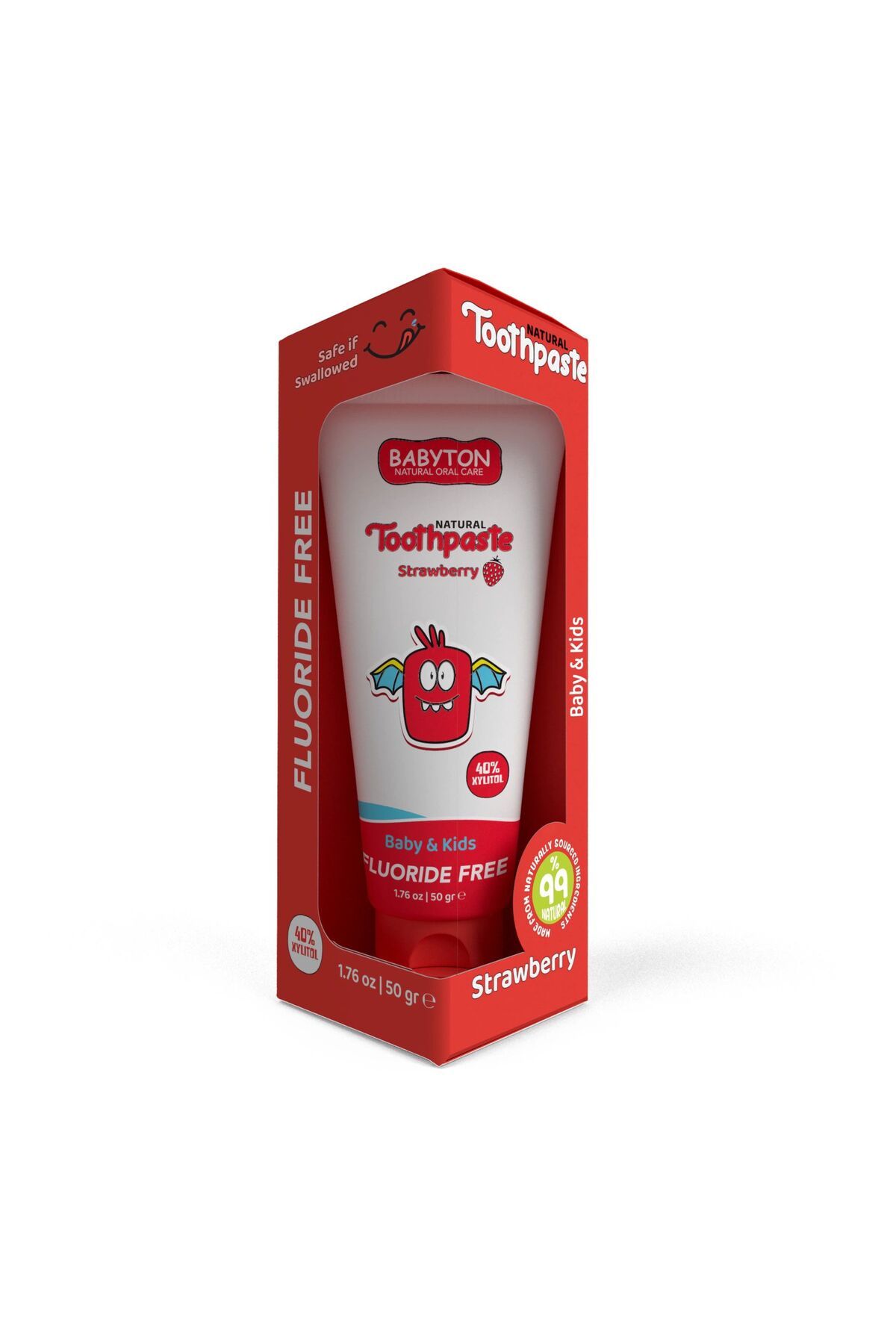 Easy Tedarik Babyton Organik Doğal Çilek Aromalı Diş Macunu 50 Gr
