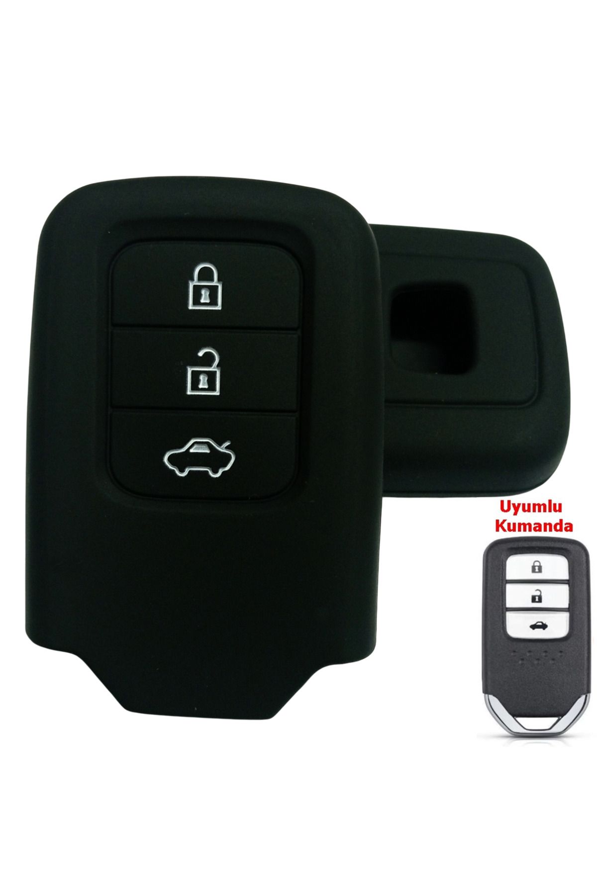 Kasey-Honda Civic Accord Cr-V Hr-V - Compatible Smart Key Fabric and Controller Case 1