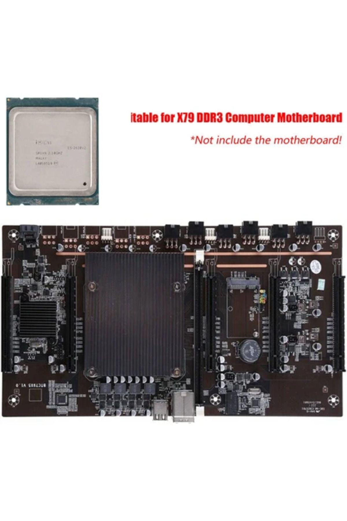 Obay Xeon E5 2620 V2 Cpu LGA2011 Pin Işlemci Cpu X79 Btc Madencilik Anakart Için X79 Anakart Ddr3 Ram
