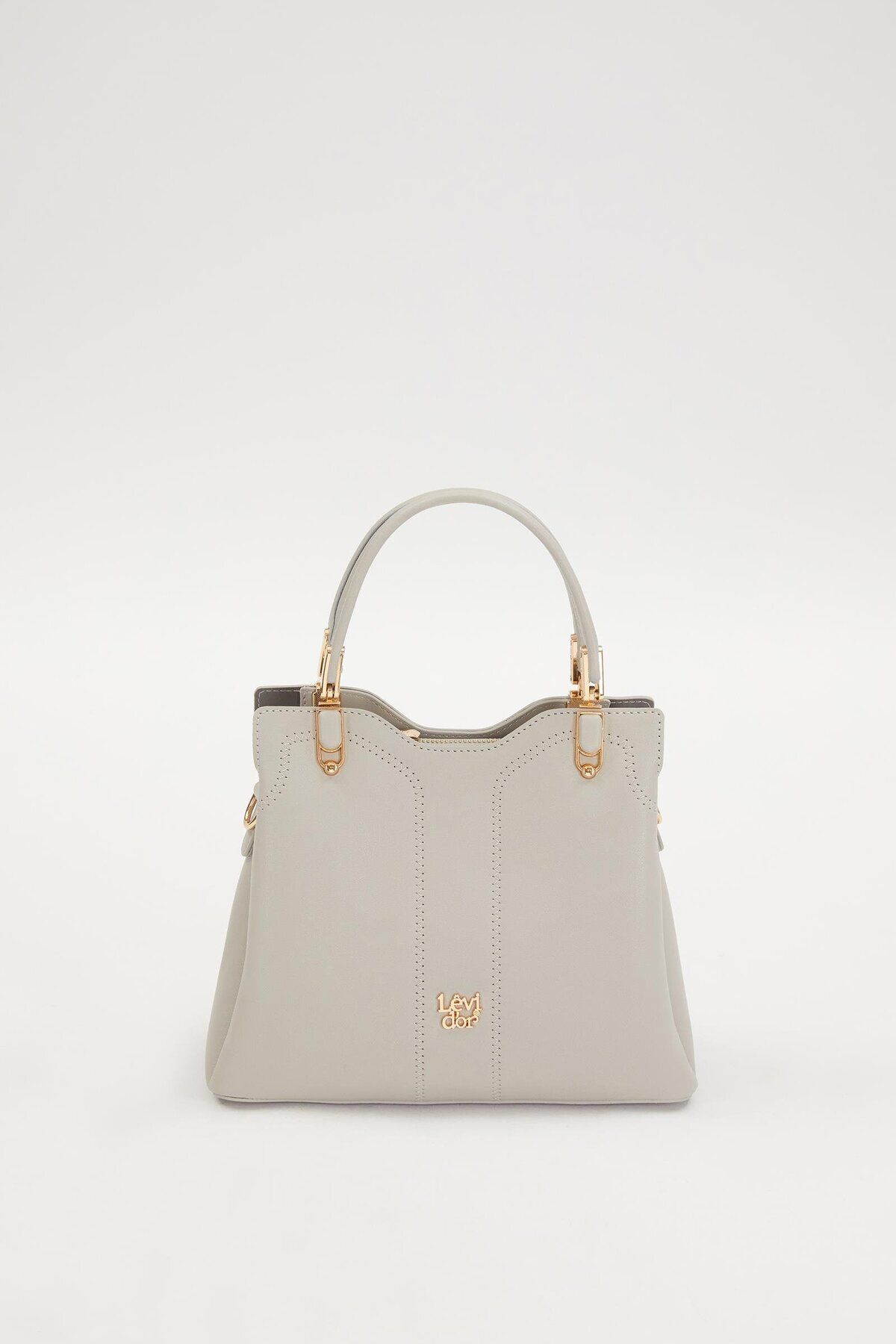 Levidor-Handbag - Gray - Plain 1