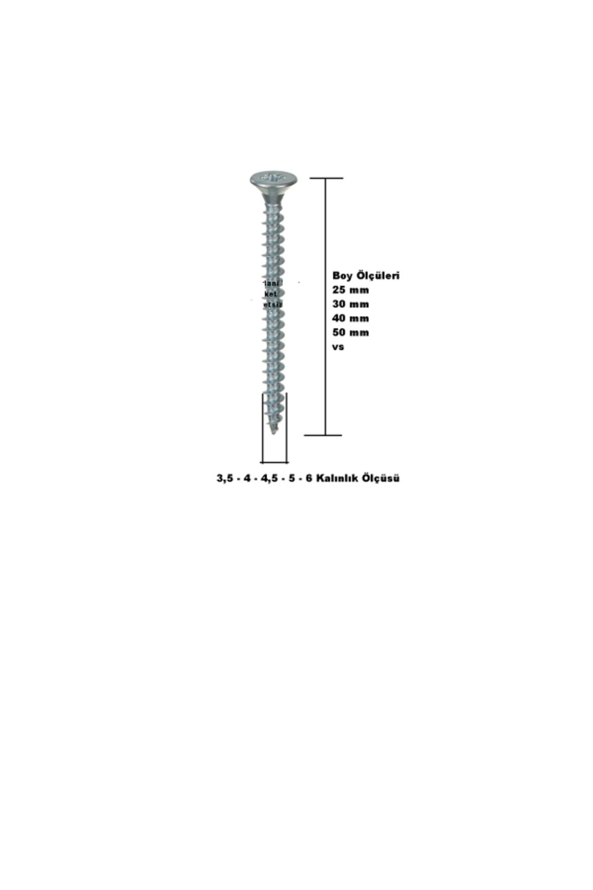 Geylani-4X40 Model Chipboard Screw - 500 Pieces 2