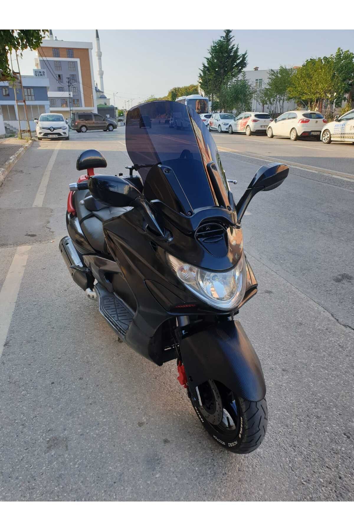 Kymco Xciting 250 500 İ Siperlik Ön Cam 2008 2012 Model 62cm Siyah Renkli 4mm