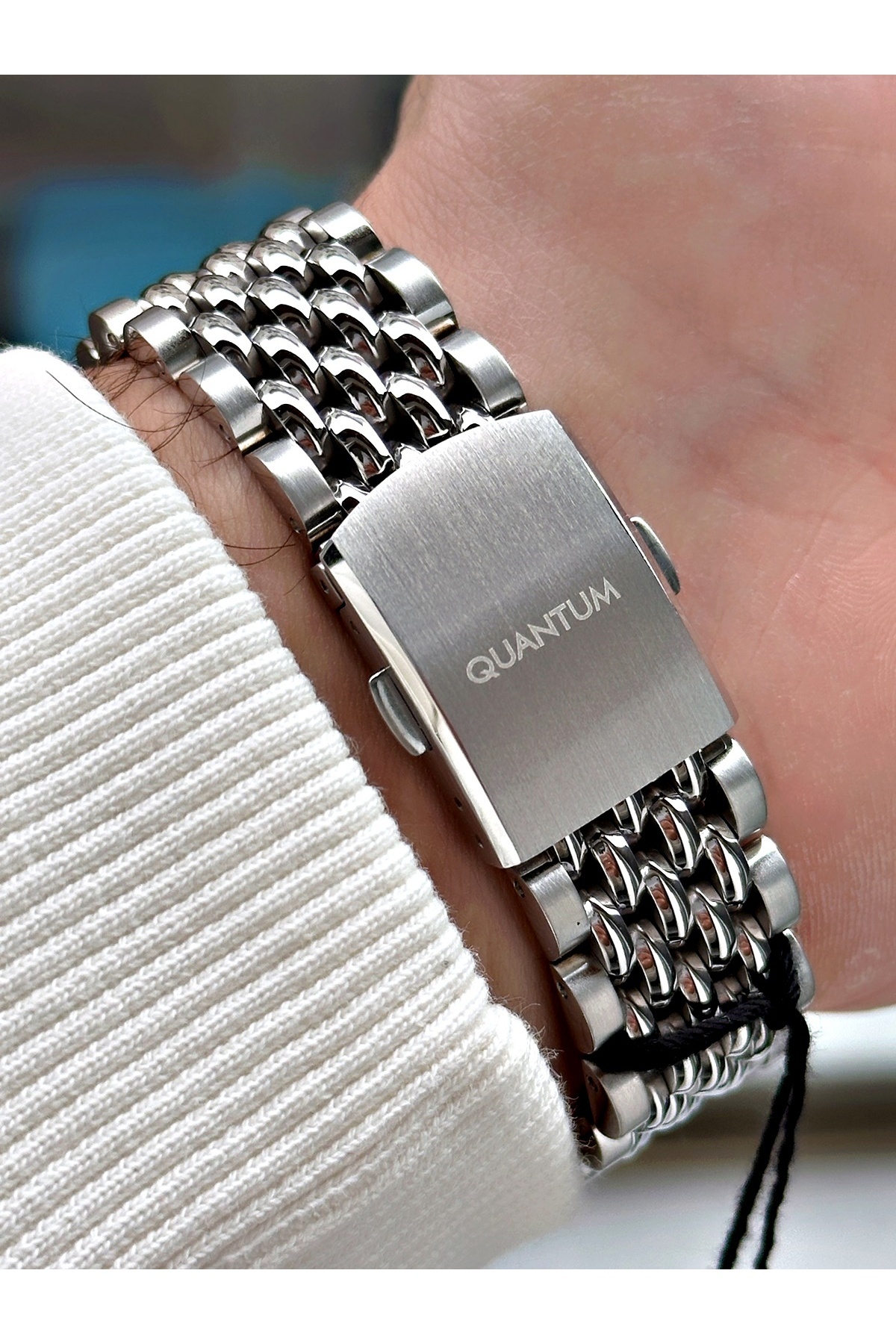 Quantum-Function Silver Color 10 Atm Waterproof Steel Band Steel Case Men's Wristwatch 1165.590 4