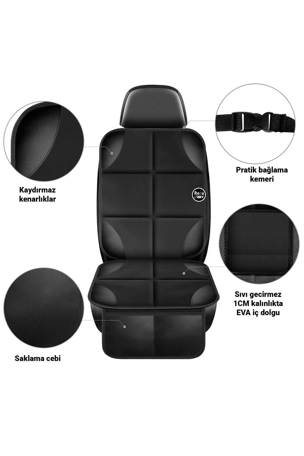 RevuBaby Isofix Girişli Oto Çocuk Koltuğu Koruyucu Oto Kılıfı Ana Kucağı Puset Koruma Koltuk Minderi 2 ADET fotoğrafı 2 (önizleme)