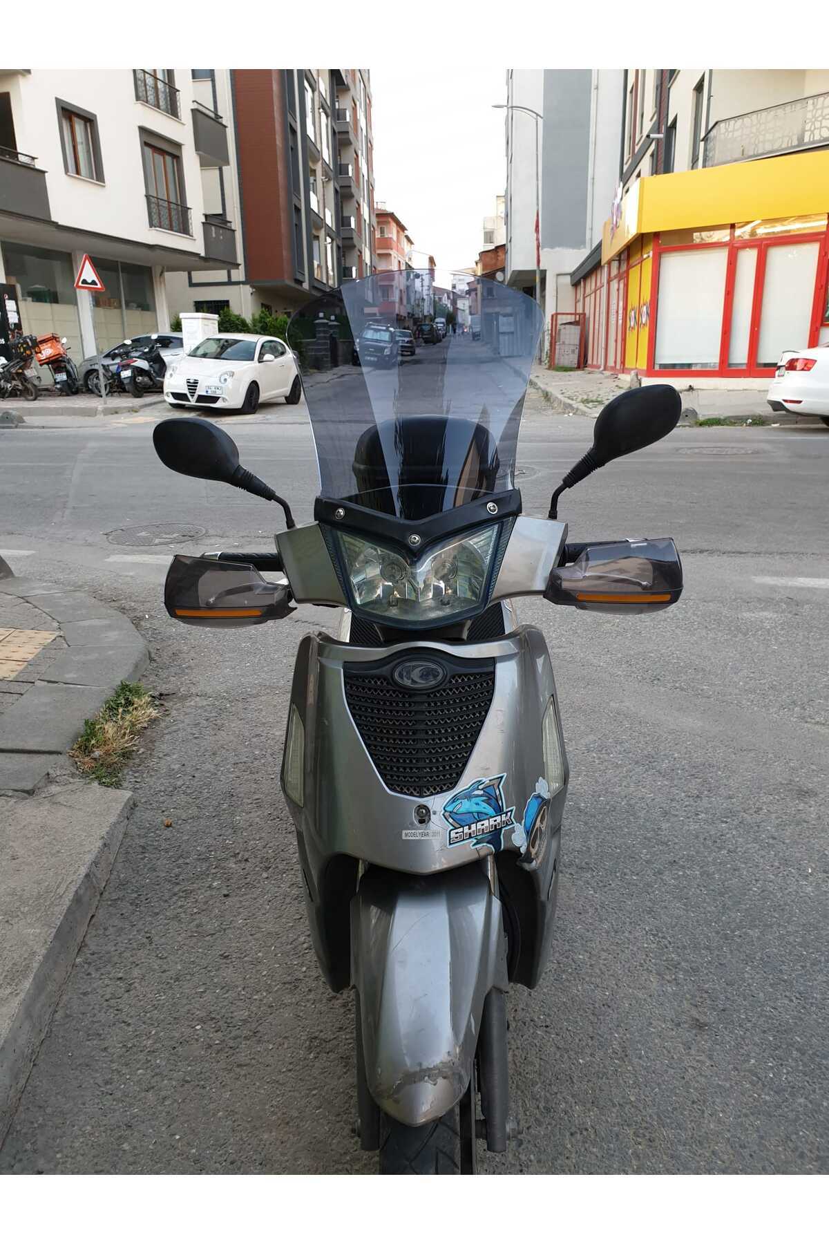Kymco People S 200 Siperlik Ön Cam 2011 Model 48cm Füme Renkli 4mm UZUN CAM