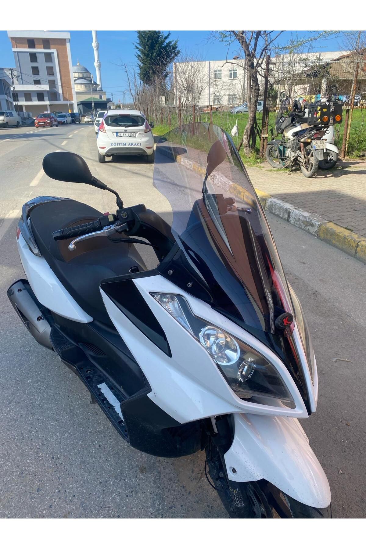 Kymco Downtown 200 300 Siperlik Ön Cam 2011 2015 Model 67cm Füme Renkli 4mm