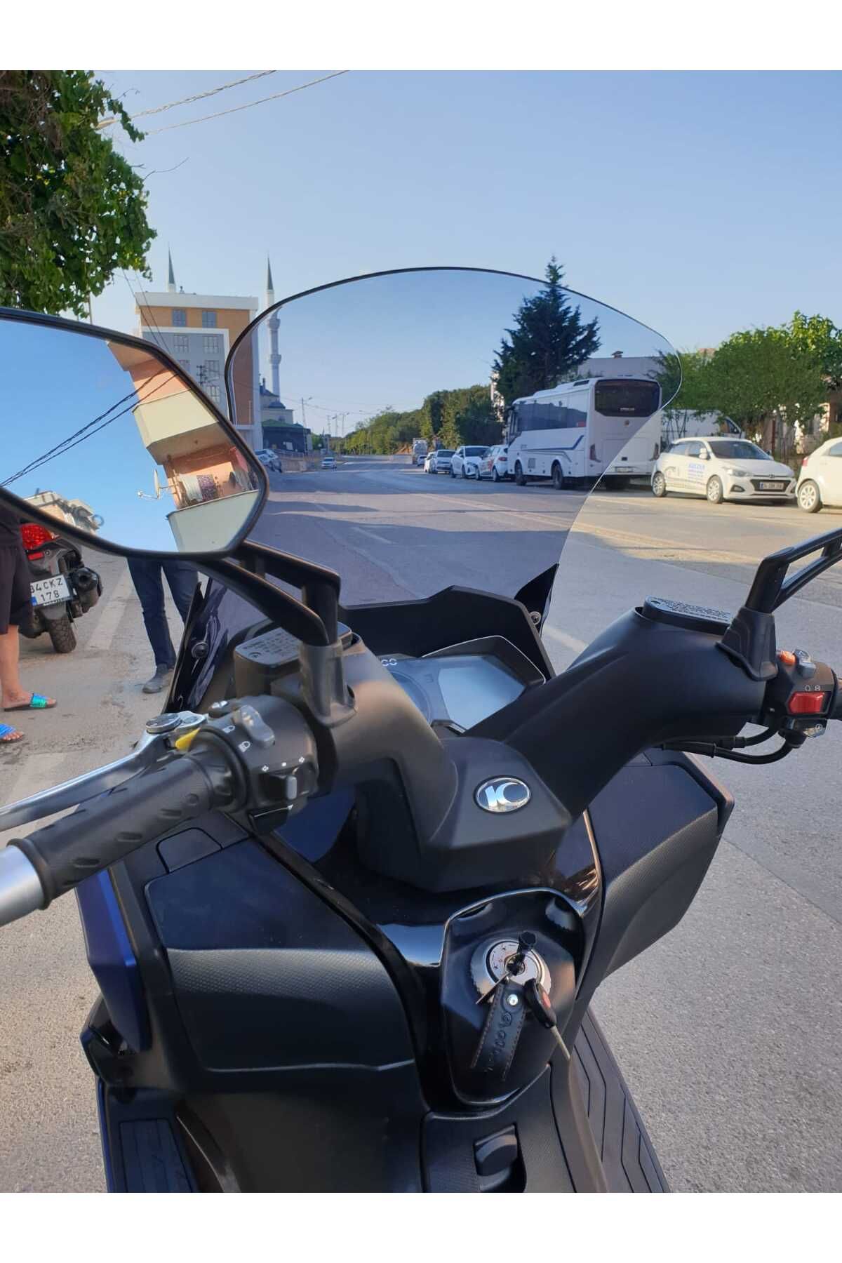 Kymco Downtown 250i Siperlik Ön Cam 2016 2025 Model 78cm Füme Renkli 4mm UZUN CAM