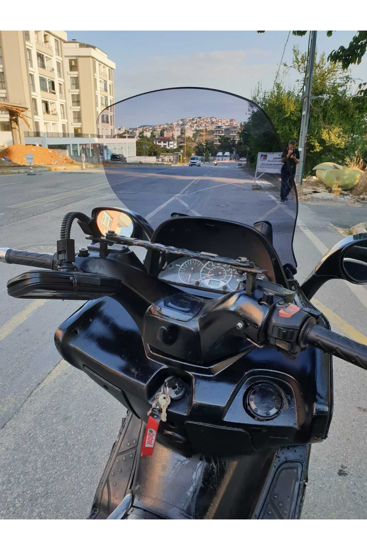 Kymco Xciting 250 500 İ Siperlik Ön Cam 2008 2012 Model 62cm Füme Renkli 4mm
