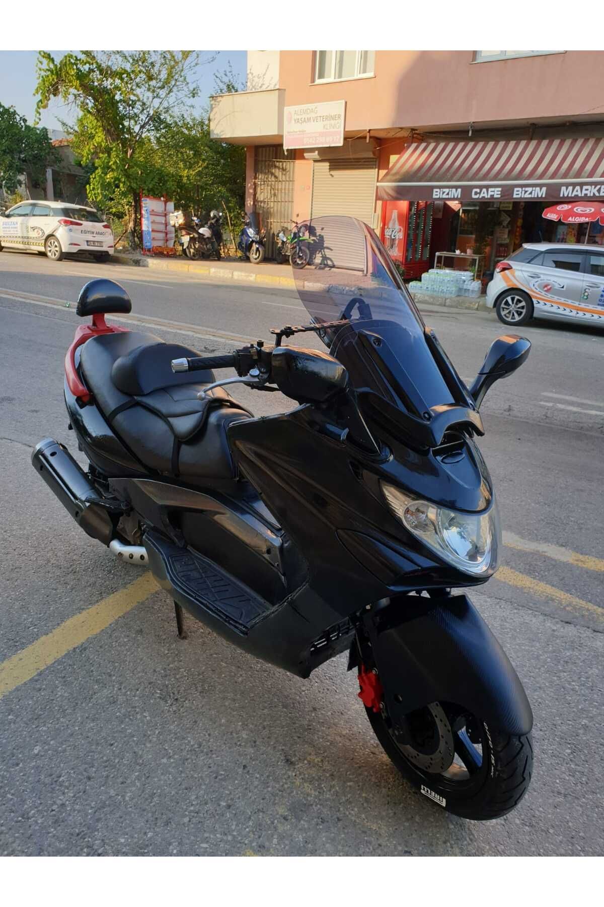 Kymco Xciting 250 500 İ Siperlik Ön Cam 2008 2012 Model 62cm Füme Renkli 4mm