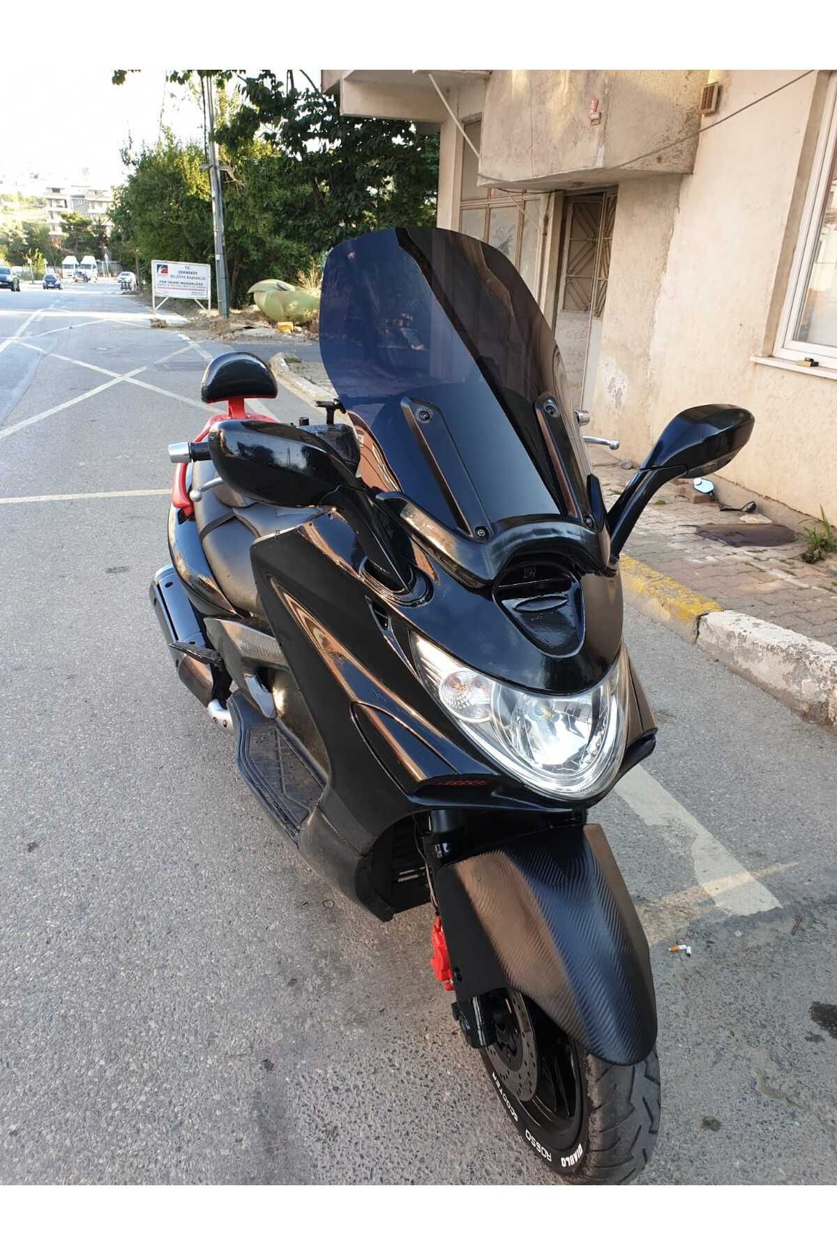 Kymco Xciting 250 500 İ Siperlik Ön Cam 2008 2012 Model 62cm Siyah Renkli 4mm