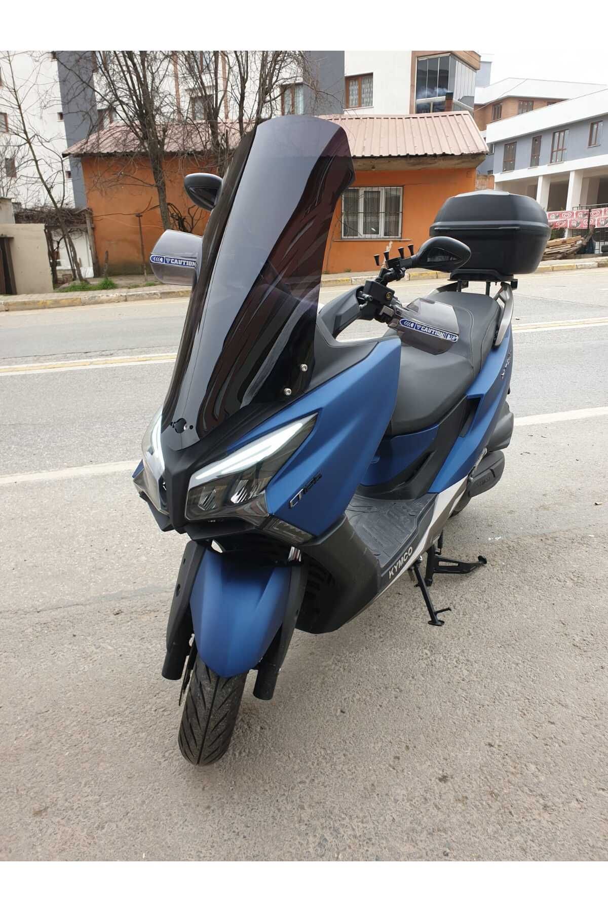 Kymco Xtown 250 İ Siperlik Ön Cam 2020 2025 Model 83cm Siyah Renkli 4mm UZUN CAM