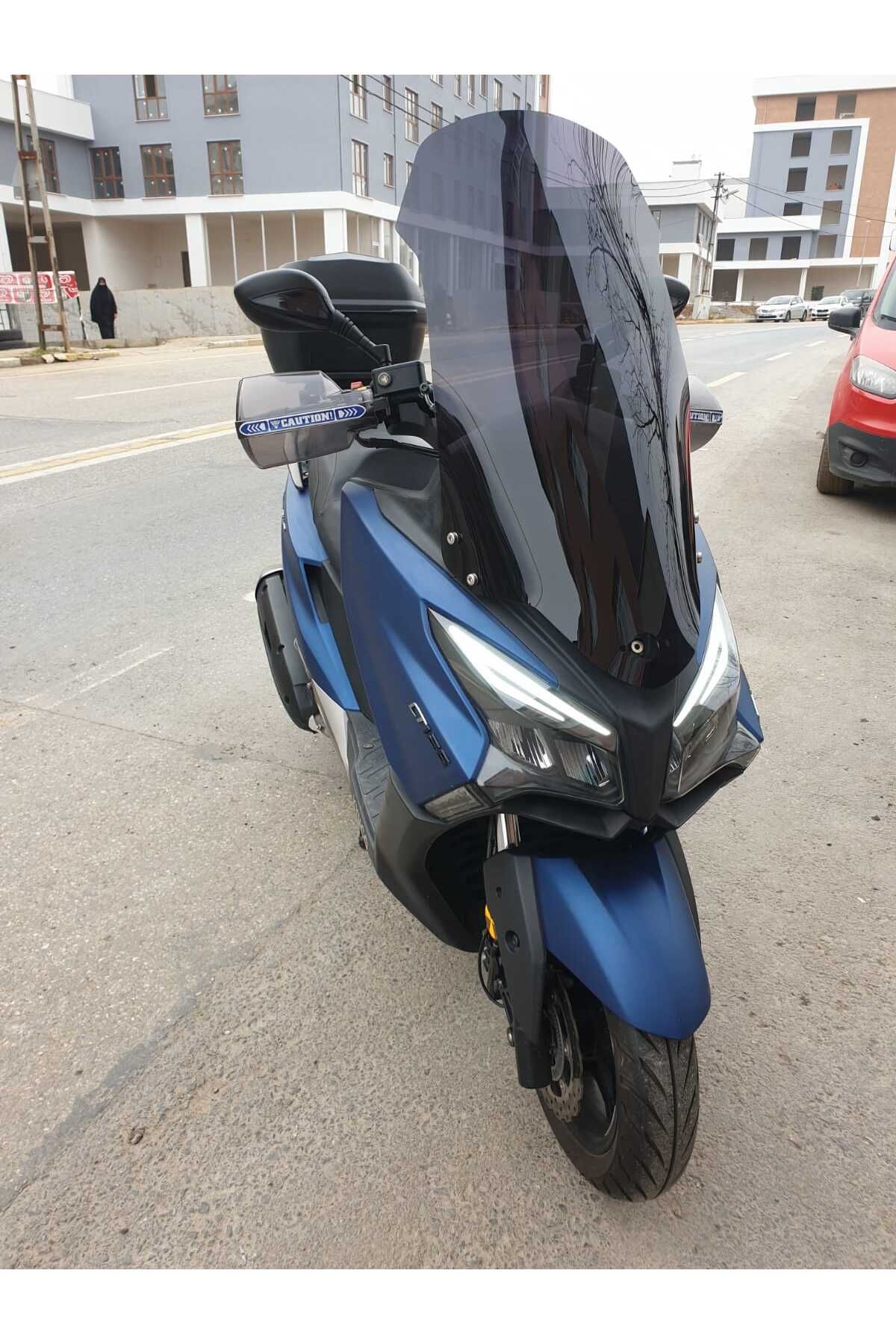 Kymco Xtown 250 İ Siperlik Ön Cam 2020 2025 Model 83cm Siyah Renkli 4mm UZUN CAM