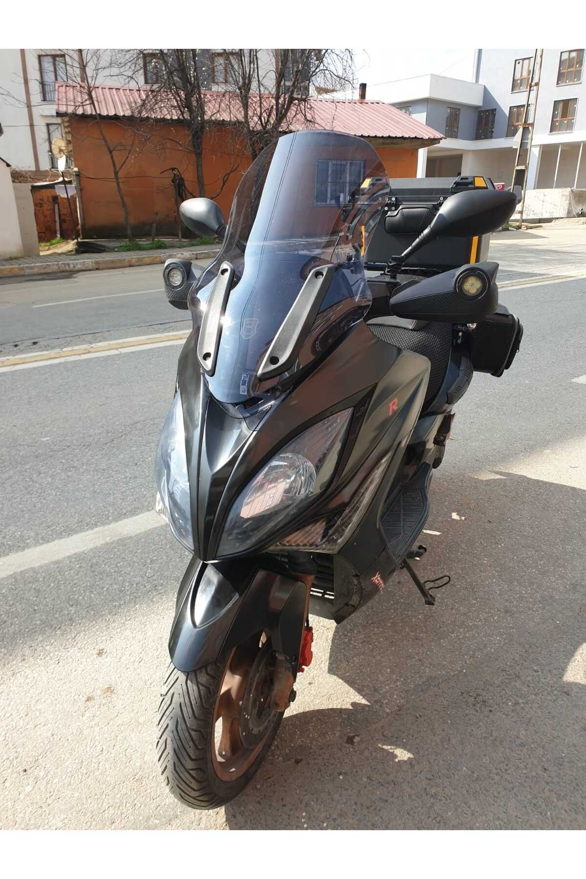 Kymco Xciting 250 500 R Siperlik Ön Cam 2010 2011 Model 72cm Füme Renkli 4mm UZUN CAM