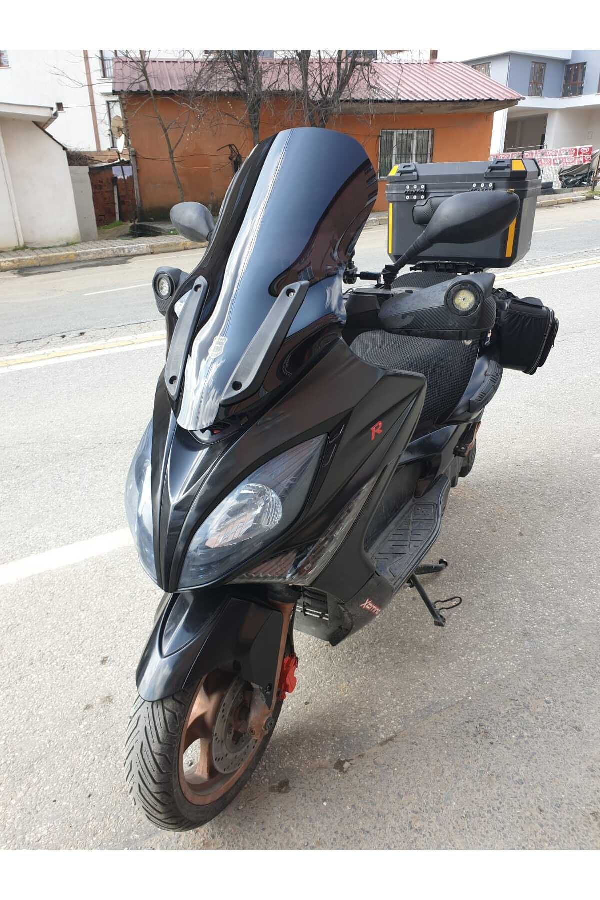 Kymco Xciting 250 500 R Siperlik Ön Cam 2010 2011 Model 72cm Siyah Renkli 4mm UZUN CAM