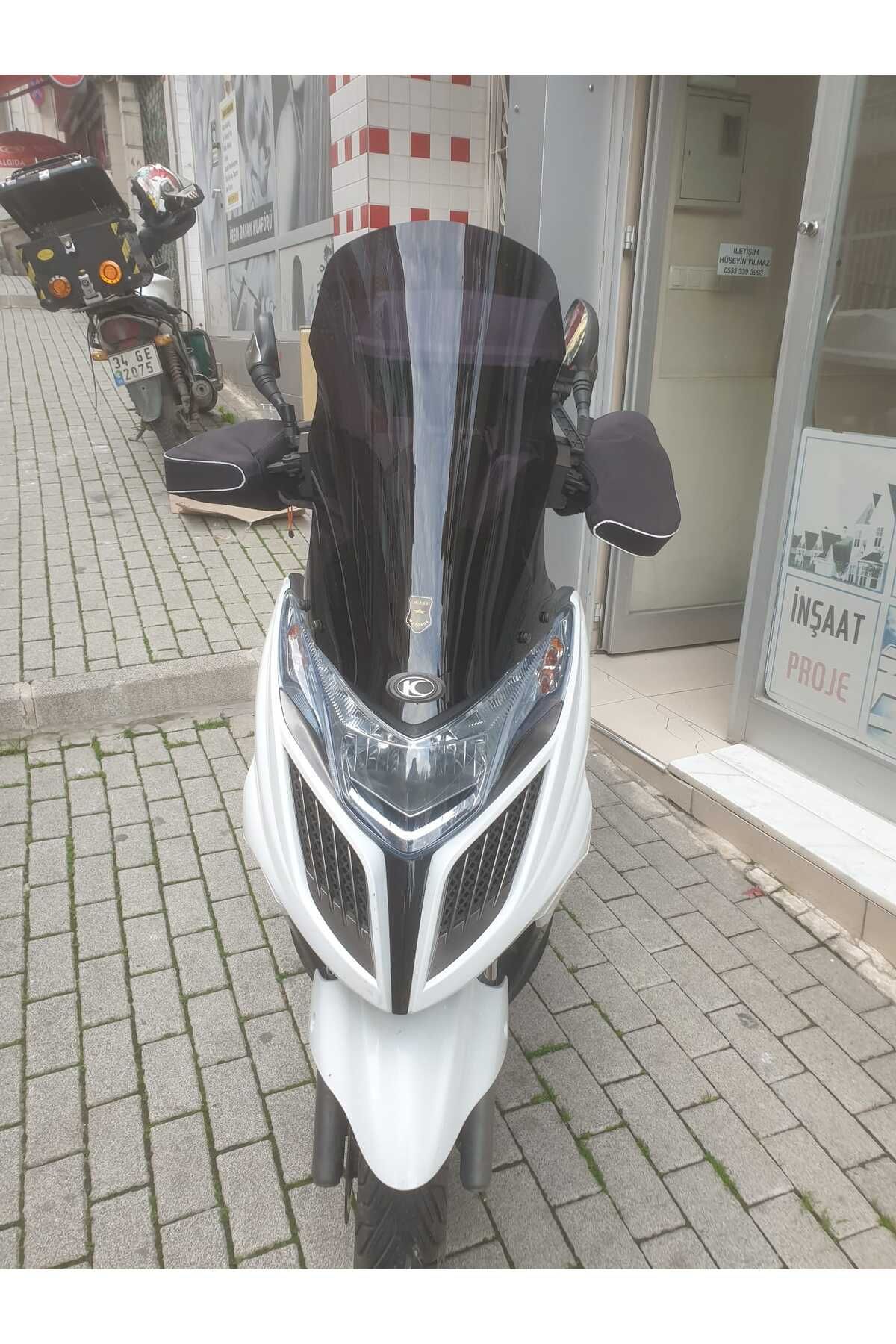 Kymco G Dink 150 250i Siperlik Ön Cam 2013 Model 66cm Siyah Renkli 4mm