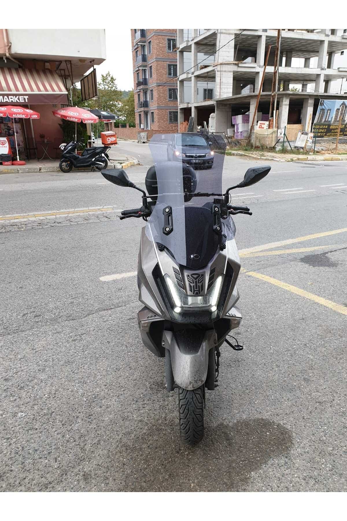 kymco Skytown 125 Siperlik Ön Cam 2023-2025 Model 72cm Füme Renkli 4mm UZUN CAM
