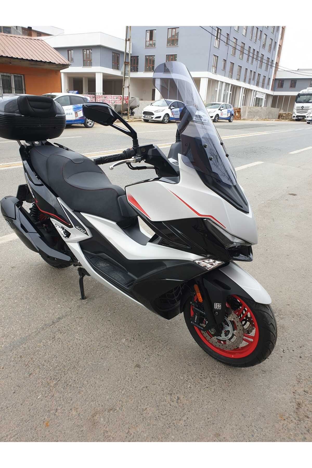 Kymco Xciting VS 400 Siperlik Ön Cam 2023-2025 Model 66cm Füme Renkli 4mm