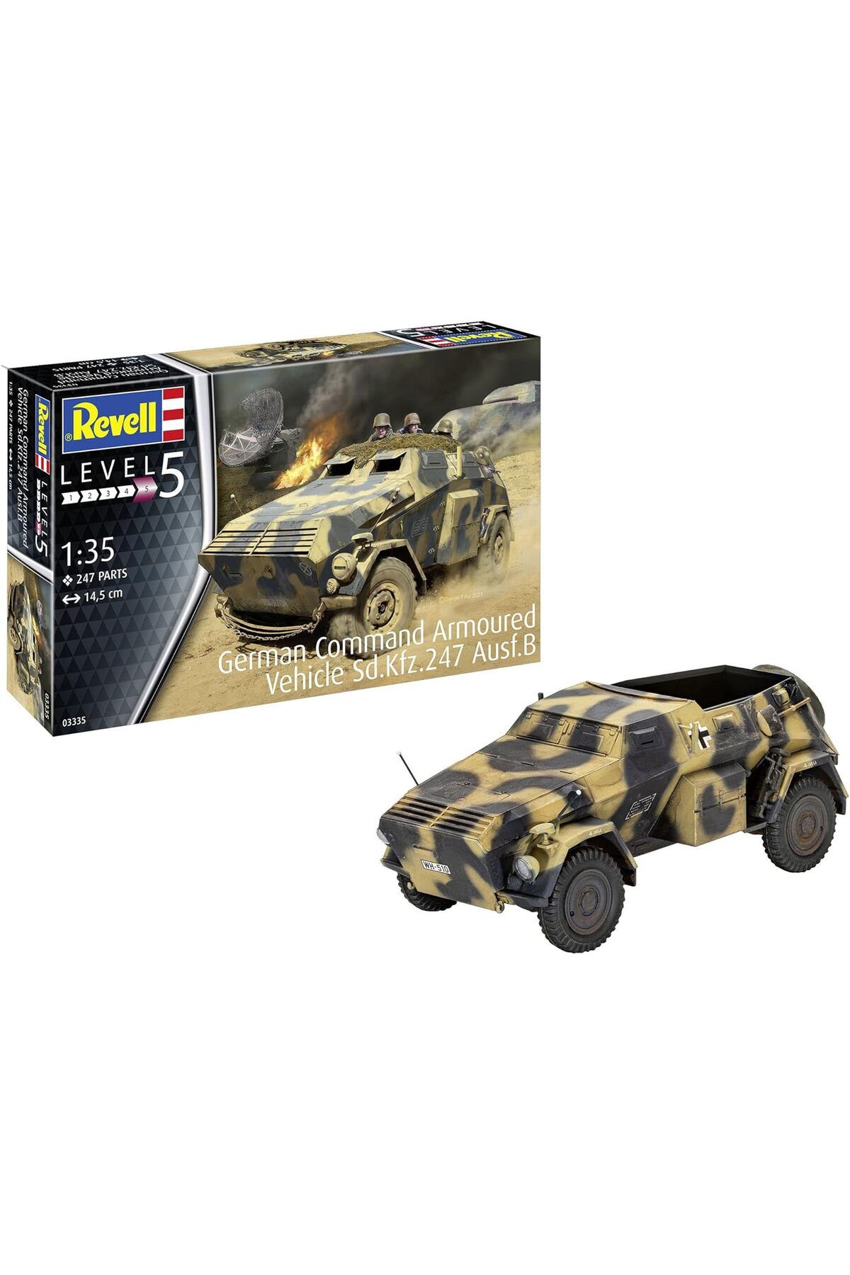 STOREMAX mrttnca German Command Zırhlı Araç Sd.Kfz.247 Ausf.B Model Kit Askeri Araç trndymrt 1087243