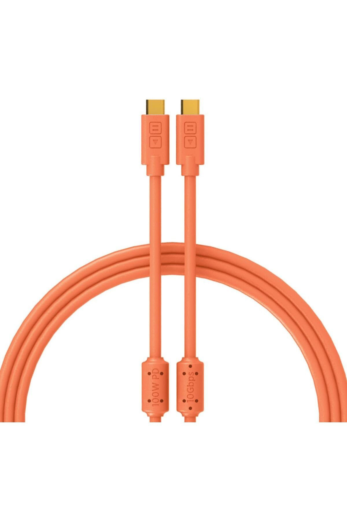 STOREMAX efshopx TechTools Chroma Cables USB-C to C - 1mt | Neon Orange New Desing 1002192