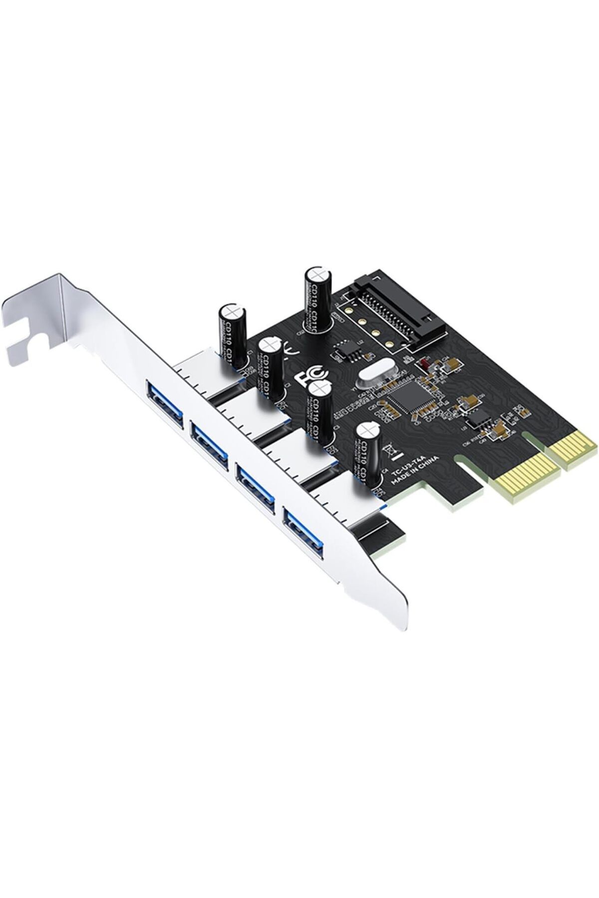 Genel Markalar shpwave PCI-E Express 4 Portlu USB 3.0 Hub Çoklayıcı Kart HTCshp 1005813