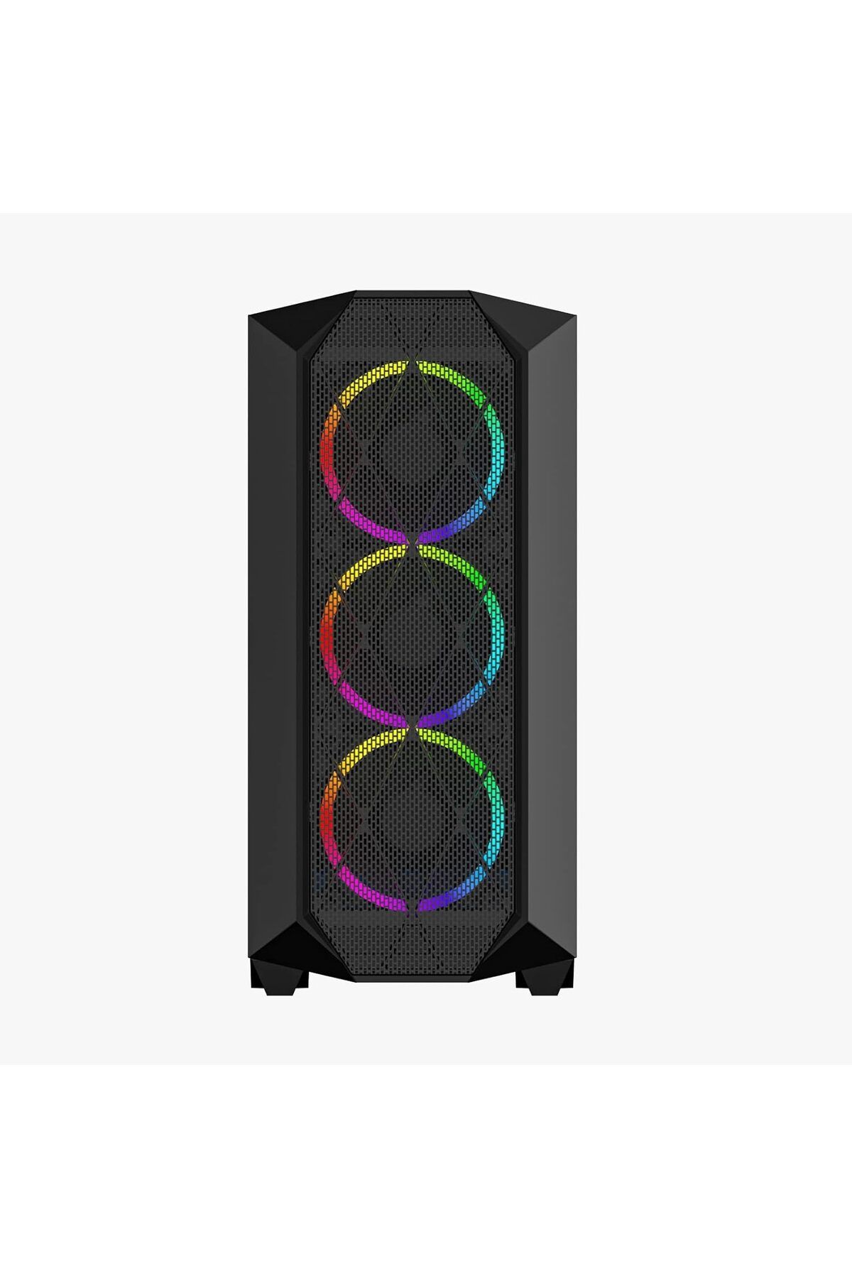 STOREMAX shpwave Orkinos Mesh Panel Dikey Ekran Kartı Takılabilen 4 Full RGB Fanlı ATX Bilgisayar Kasası