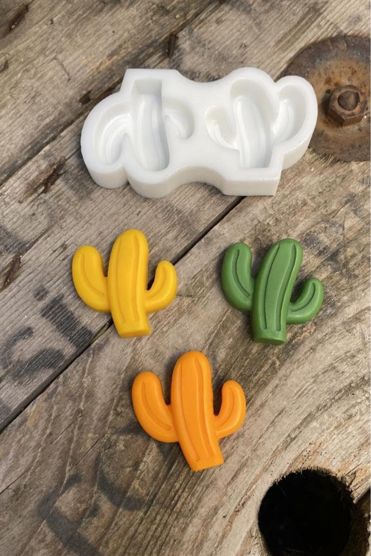 yenibagshop Concept Kaktüs Mini Mum Kalıbı (Silikon)