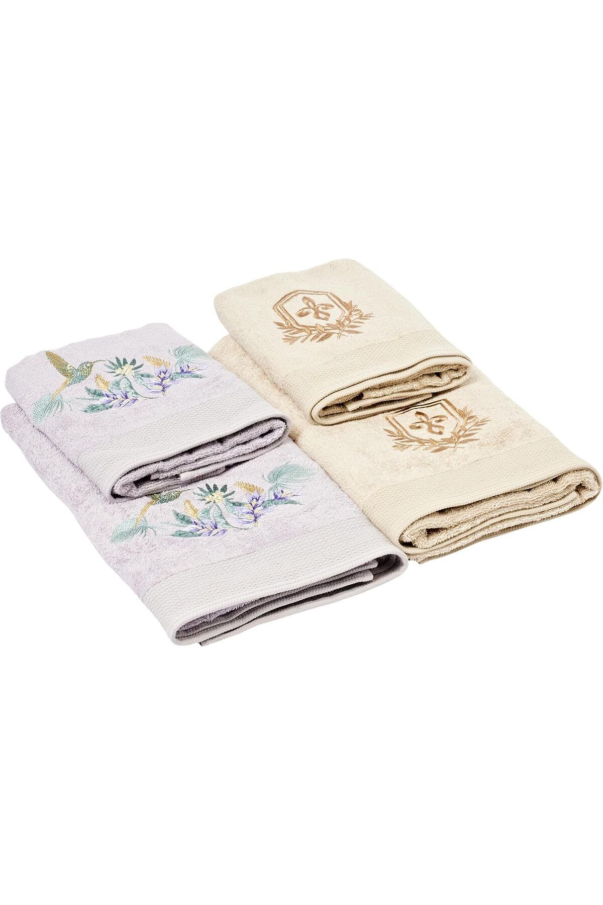 STOREMAX htpshopmx Pamuk%40 Vıscose Muse Hamam Seti Lavanta-Camel 4'Lü Set str http 1092444