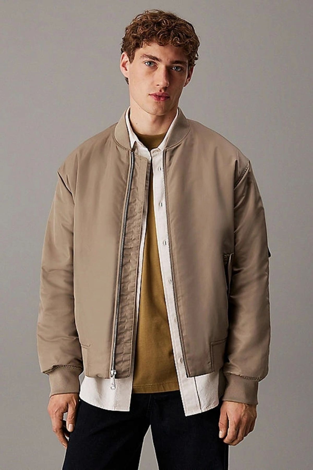 Calvin Klein-Ls Nylon Padded Hero Bomber 1