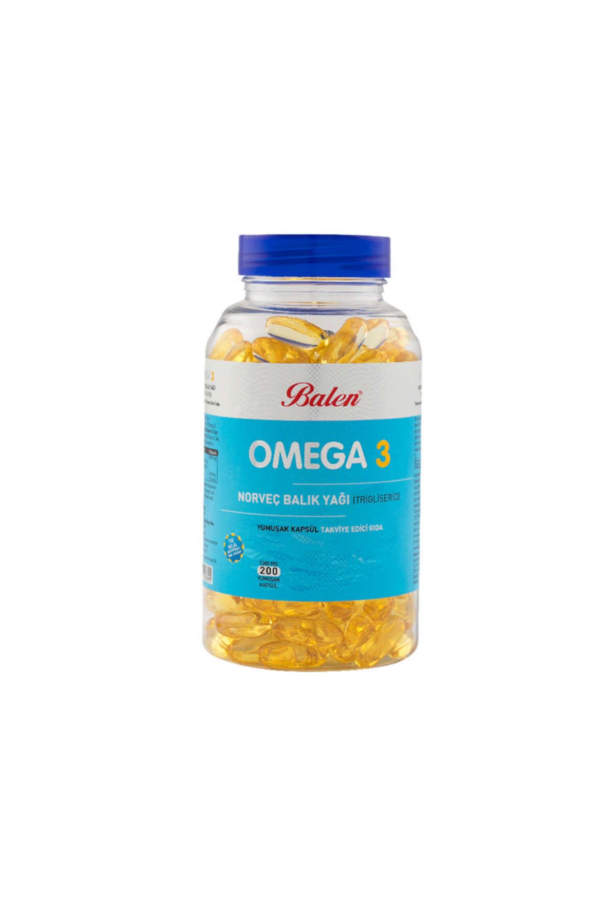 Balen Omega 3 Norveç Balık Yağı (Trigiliserid) Yumuşak Kapsül 1380 Mg*200 570008