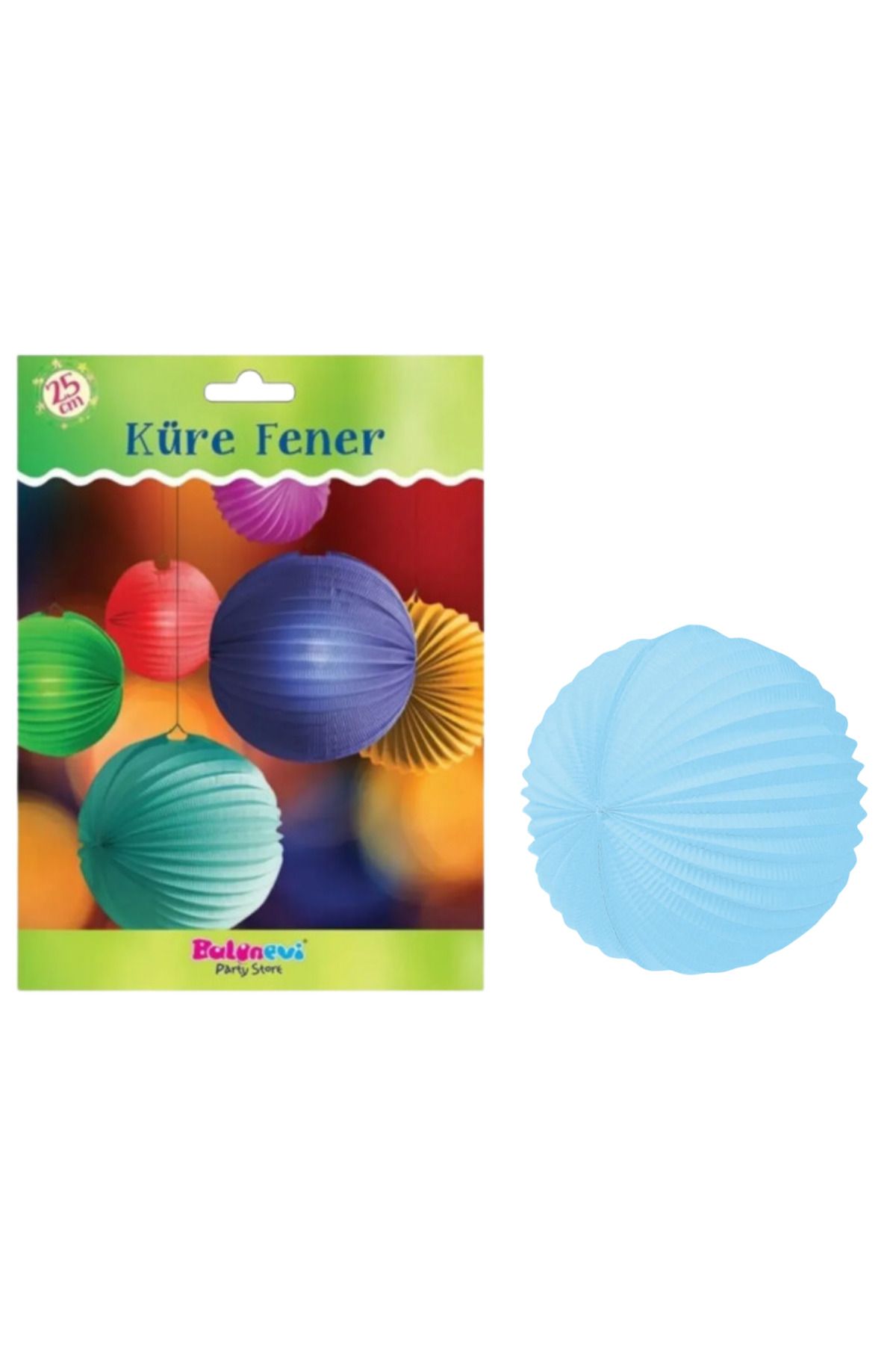 BalonEvi Carnaval Küre Fener  25 cm