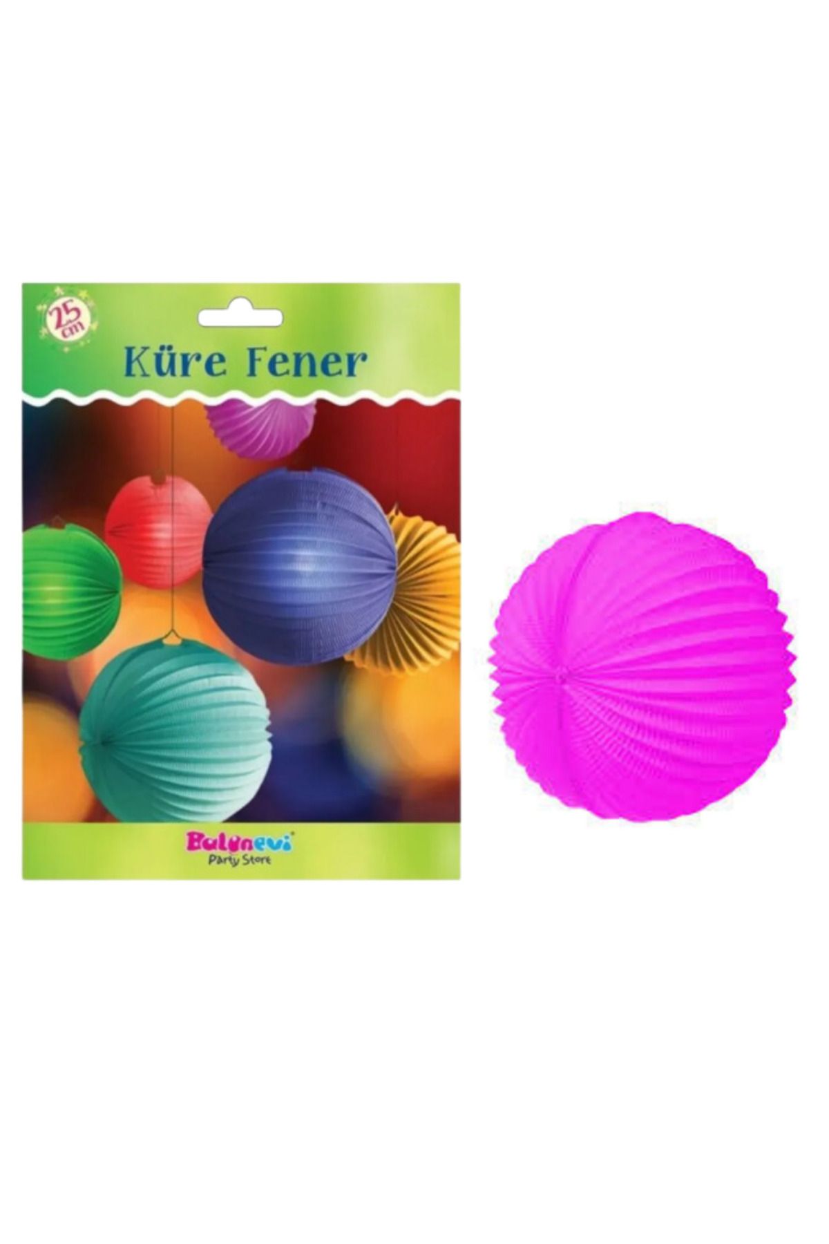 BalonEvi Carnaval Küre Fener  25 cm