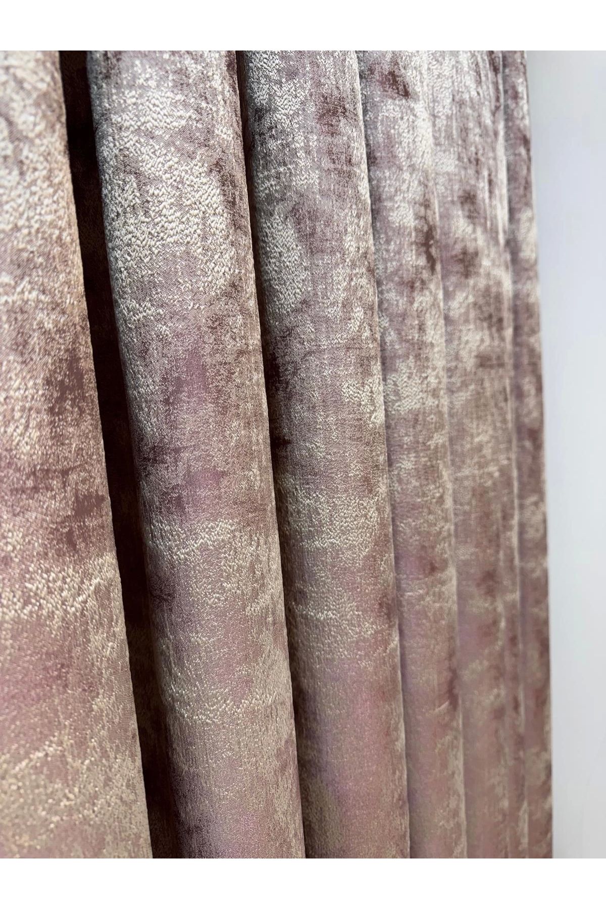 NİVEMESHOME-Nivemeshome Istanbul V-1001 1/3 Close Pleated Background Curtain Apm 3