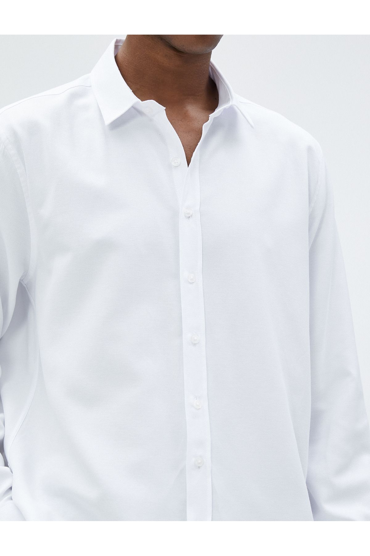 Koton-Men's White Shirt 5