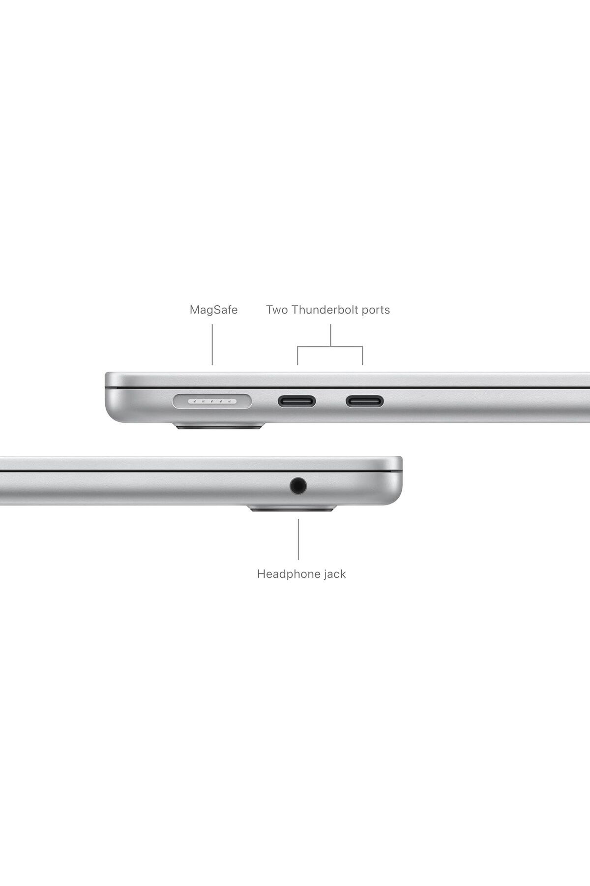 Apple-13-inch MacBook Air: Apple M3 chip with 8-core CPU and 10-core GPU, 16GB, 512GB SSD - Silver 4
