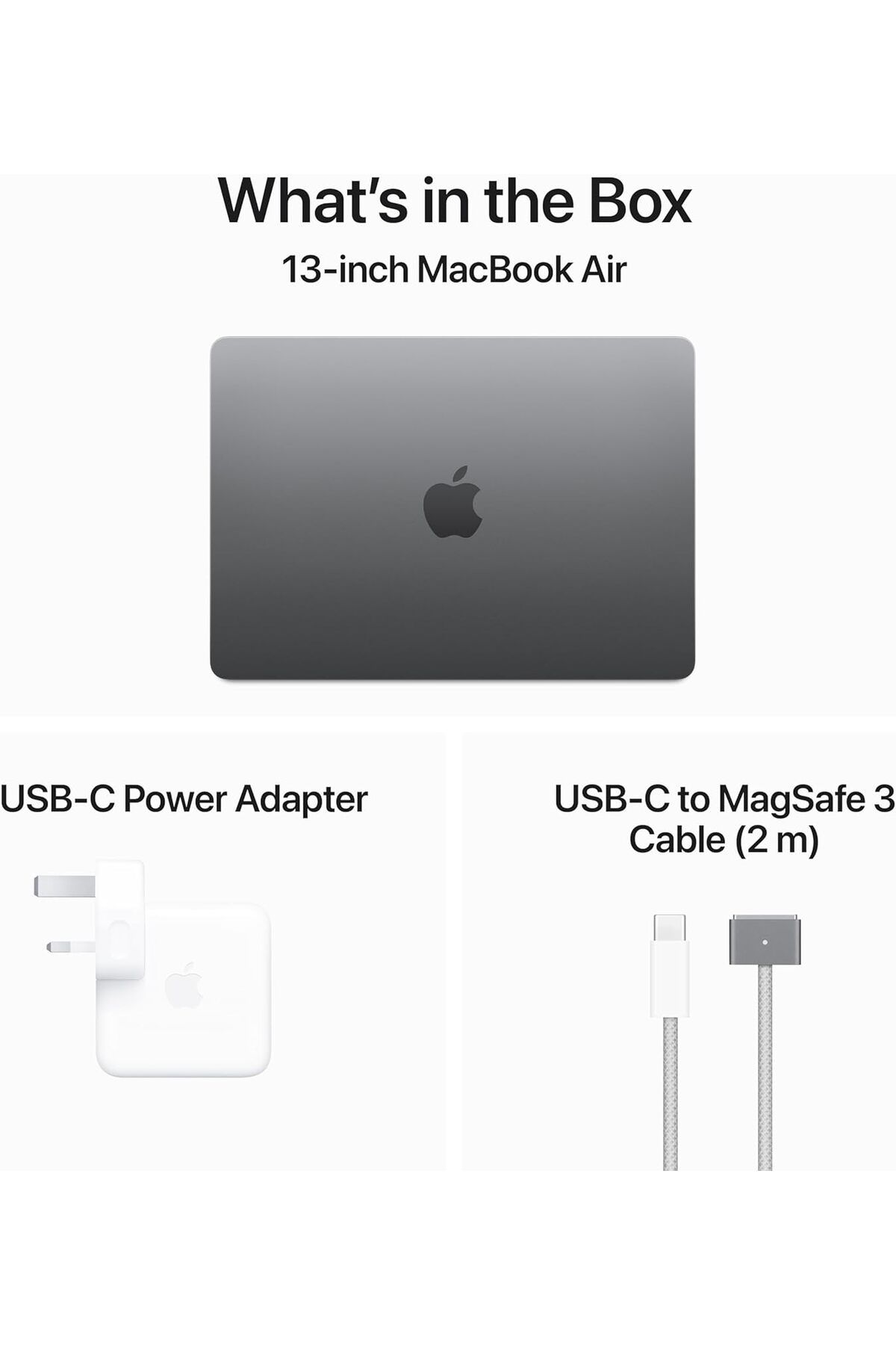 Apple-13-inch MacBook Air: Apple M3 chip with 8-core CPU and 10-core GPU, 16GB, 512GB SSD - Space Grey 6