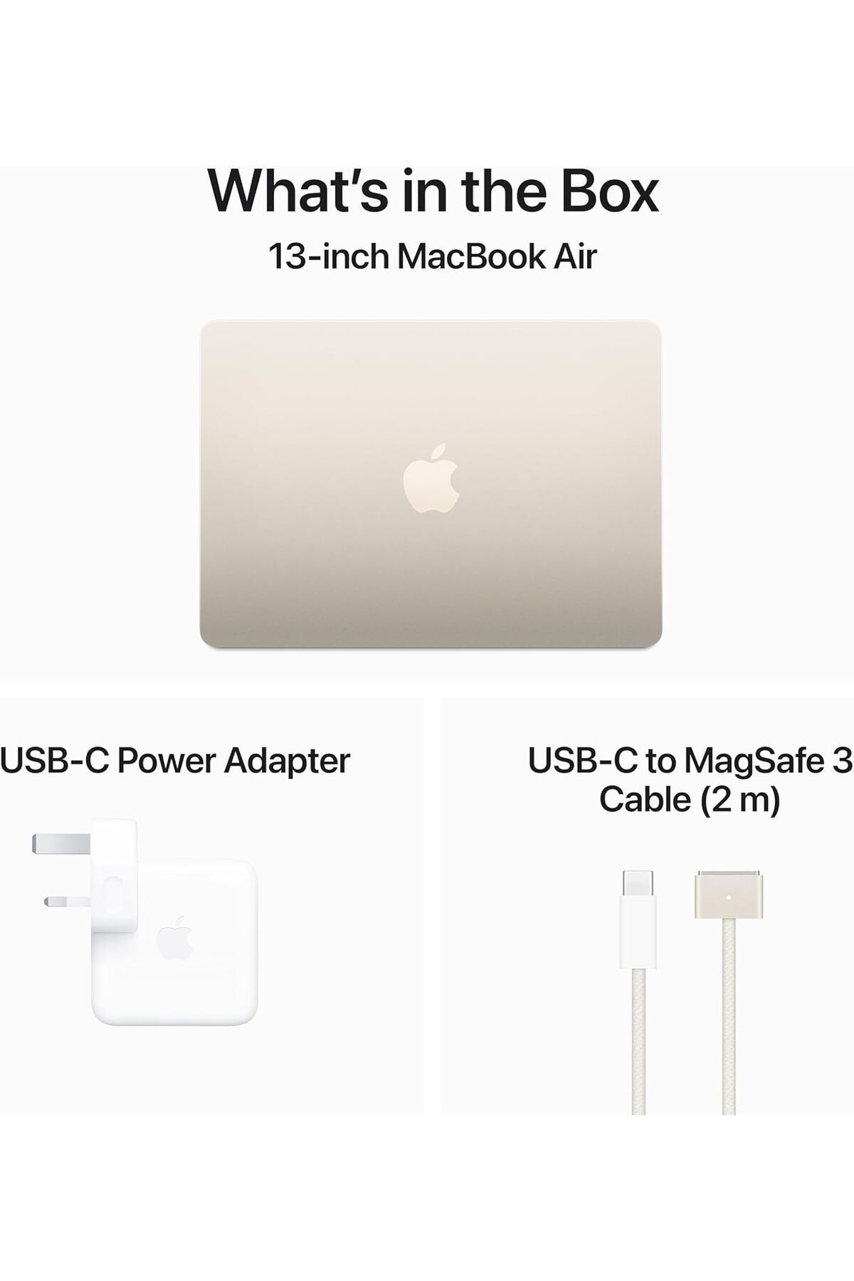Apple-13-inch Macbook Air: M3 Chip With 8‑core Cpu And 10‑core Gpu, 512gb Ssd - Starlight 6