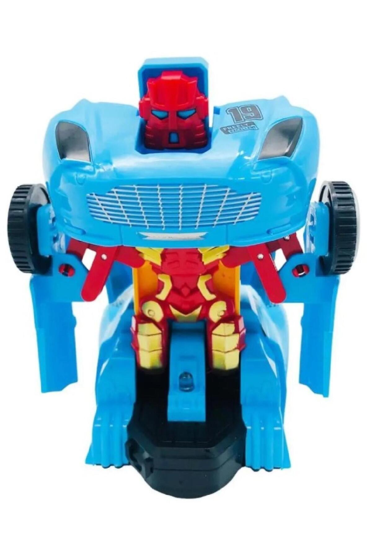 Genel Markalar CANALİ Toys Robota Dönüşen Araba 117, Kendinden Robota Dönüşen Pilli Sesli ve Işıklı Araba fotoğrafı 2 (önizleme)